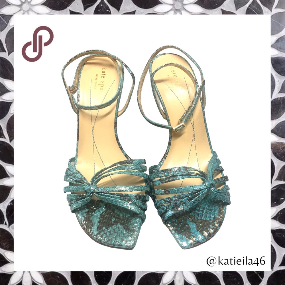 Kate Spade New York Italia Turquoise / Santa Fe Heels Size 7